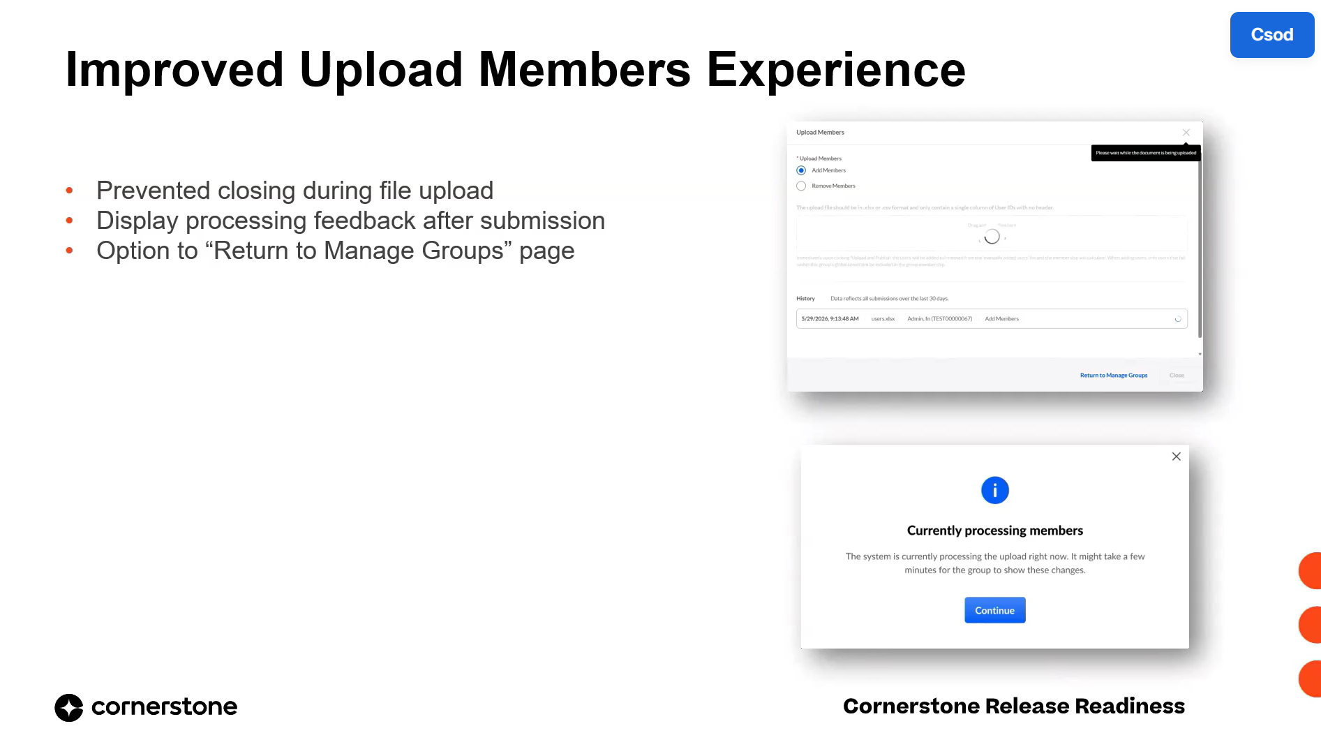 Enhanced Groups Experience: Search, Uploads & Certification Support